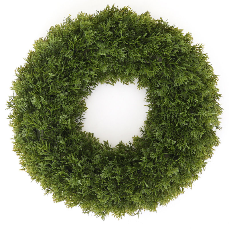 Faux Fir Wreath, 3" H x  16" W x 16" D