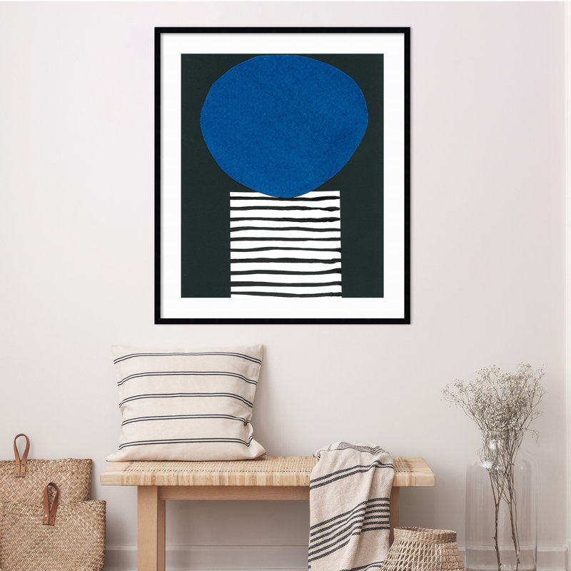 Honoring Matisse Warm by Renee W. Stramel, 41" H x 35" W x 1" D, Black