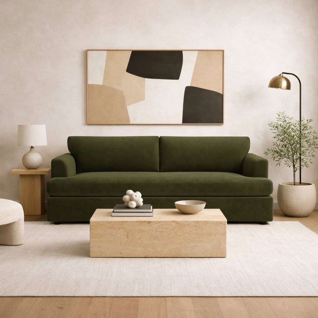 Brooks 93" Sofa, Bella Forest