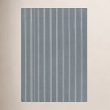 Striped Area Rug in Gray/Beige
