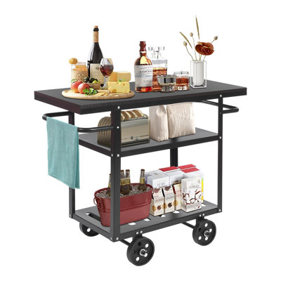 Bonnique Metal Bar Cart by 17 Stories
