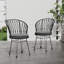 CHAISE, 2PCS avec 2 coussins, gris