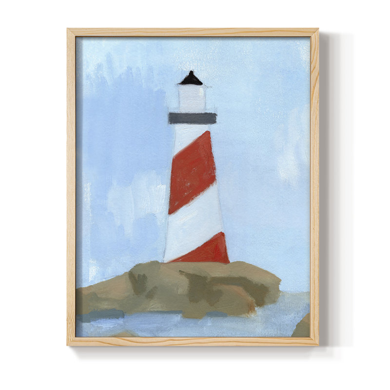 «Lookout Point I», reproduction encadrée - bois massif, Naturel, H 11 po x l 9 po