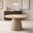 Wooden dining table, modern round kitchen dining table