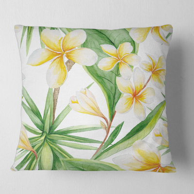 Housse et insert de coussin carré Tropical Foliage and Flowers X