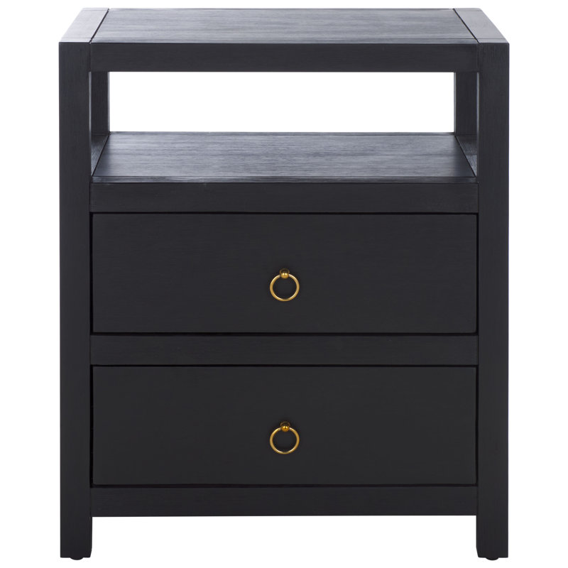 Table de chevet Amisa, Noir