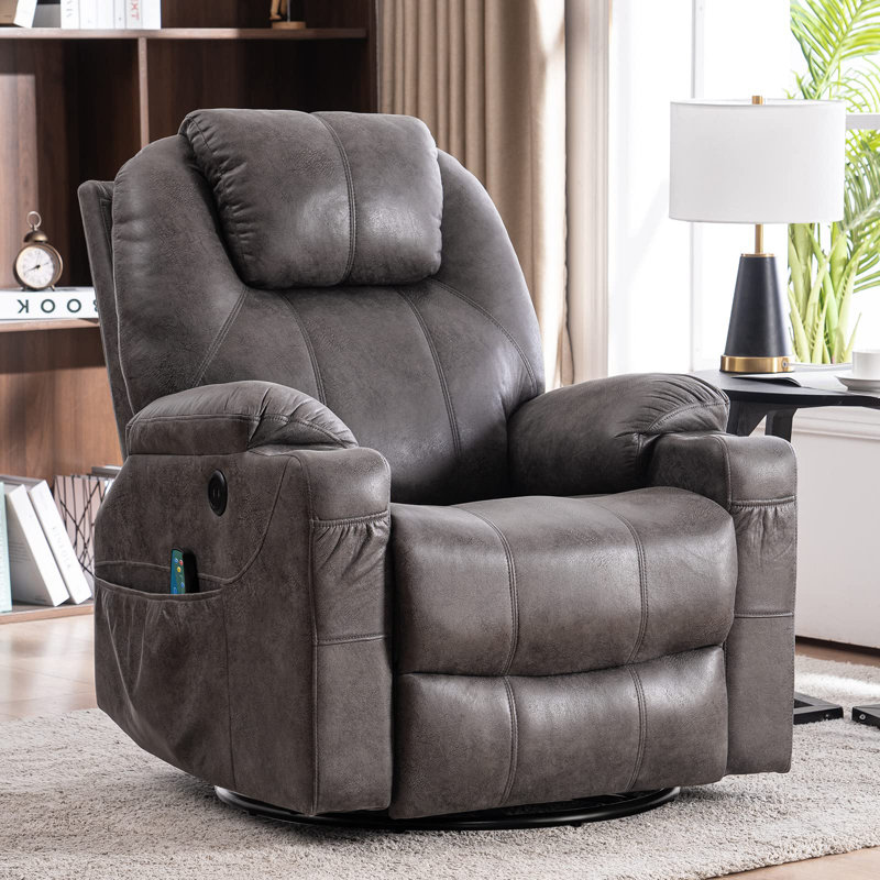 Fauteuil de massage chauffant Zyriana, Gris