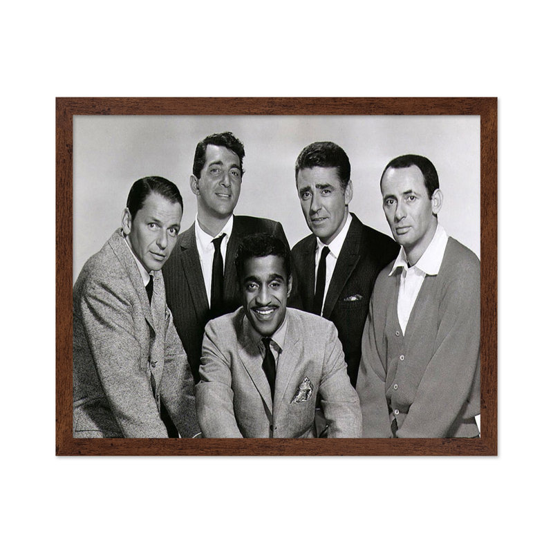 The Rat Pack No2, Affiche, 16"H x 20"W, Brown Framed