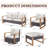 Drazen Wicker Outdoor Seating Group with Cushions-49829963-49829962