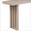U_STYLE Table basse en placage de chêne de forme unique pour vestibule / salon, polyvalente & amp; Facile à assembler