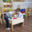Petite Tot 18" x 28" Rectangular Natural/Baltic Birch Play Sand and Water Table