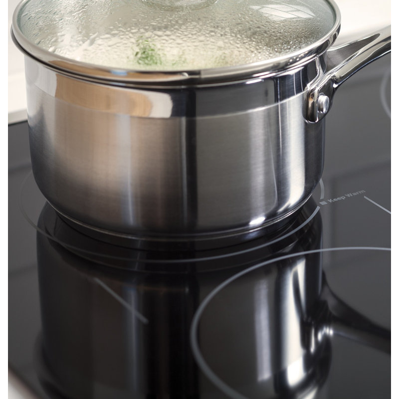 Electric Cooktop with 5 Burners, Stainless Steel