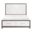 Grand lit avec rangement, meuble de rangement pour lit plateforme gris