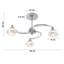 Rivale Glass Semi Flush Mount-1217281020