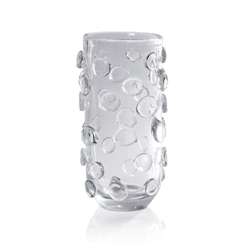 Grand vase en verre / ouragan Perrin, Clair