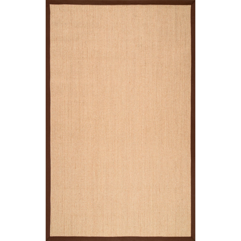 Tapis en jute / sisal brun Jansen, Rectangle 3 pi x 5 pi