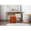 017S-S-Shape Velours avec repose-pieds, tabouret de maquillage, orange-1942392464