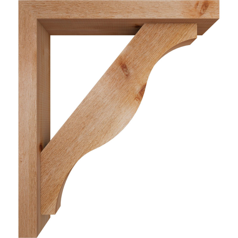 Support Funston Block avec support décalé, 26 x 22, Cèdre rouge occidental de l 4 po (scié brut)