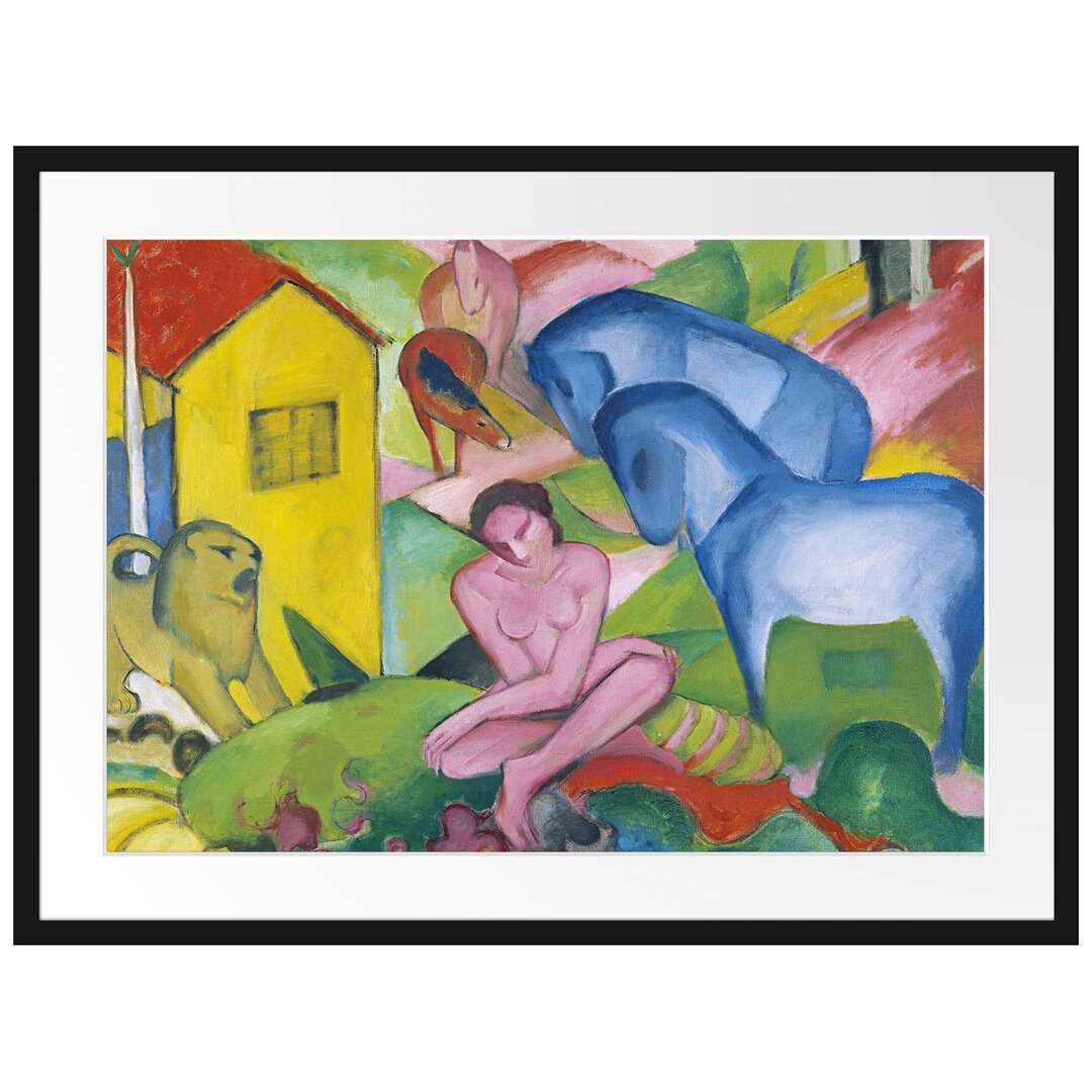 Gerahmter Kunstdruck The Dream von Franz Marc