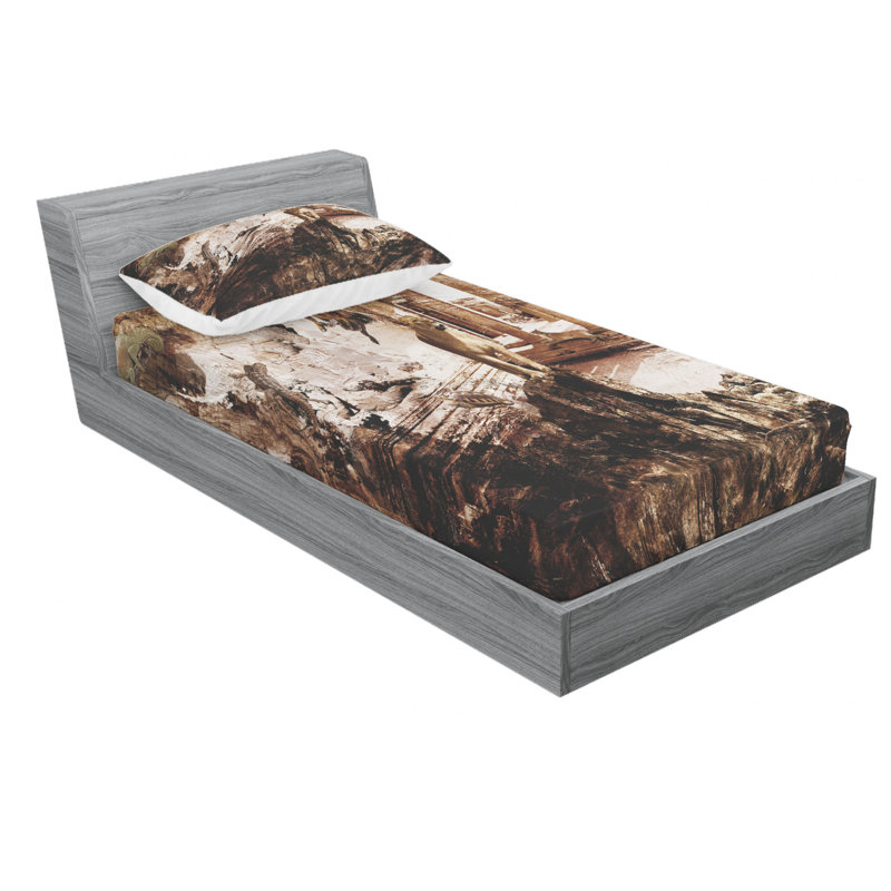 Microfiber Sheet Set, Twin Sheet Set with Fitted Sheet