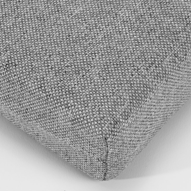 Ensemble de coussins de chaise d'extérieur rectangulaire, tissu performance, ensemble de 2, gris