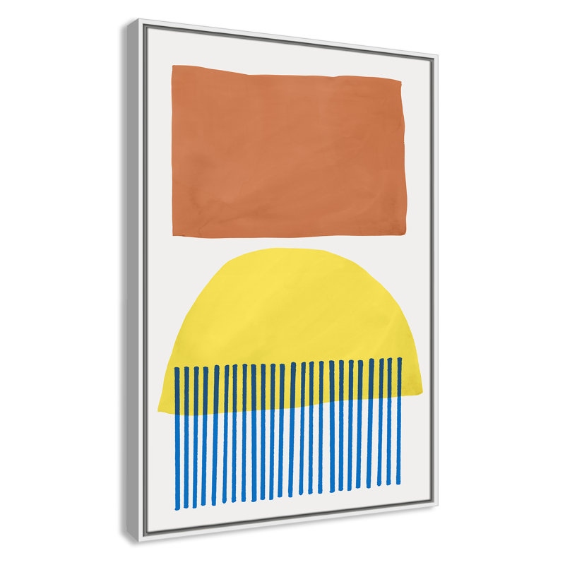 Edmunds Salvatore Mullholland III par Isabelle Z - peinture sur toile à cadre flottant, H 37,5 po x l 25,5 po x P 2 po