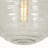 1-Light Single Globe Pendant With Seeded Glass