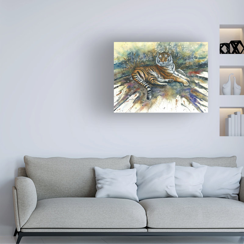 «Dave Bartholet Tigris», art sur toile, H 14 po x l 19 po