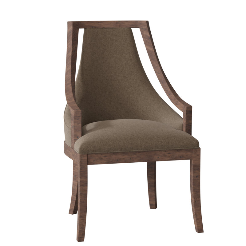 Fauteuil rembourré Palmer, 8789 Écorce, Tabac