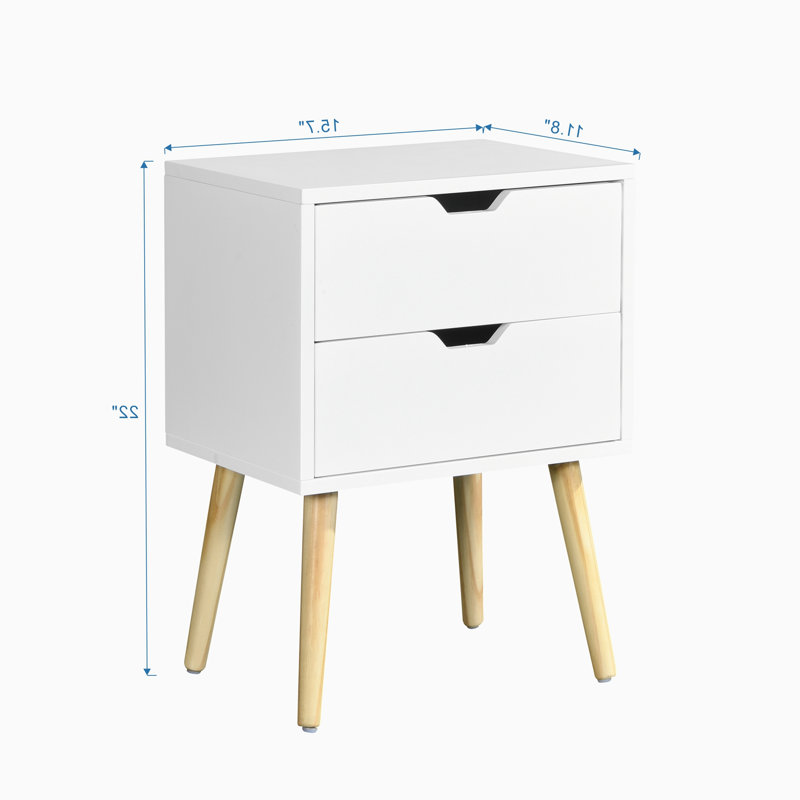 Commode décorative 2 tiroirs Josta