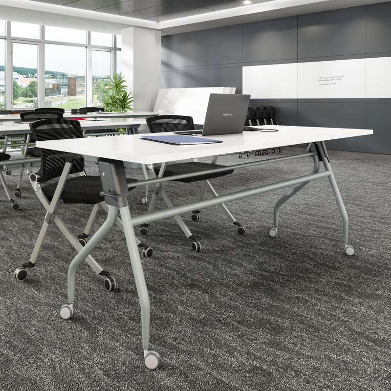 Nifty Nesting Training Table with Casters, 29" H x 72" L x 30" W, White