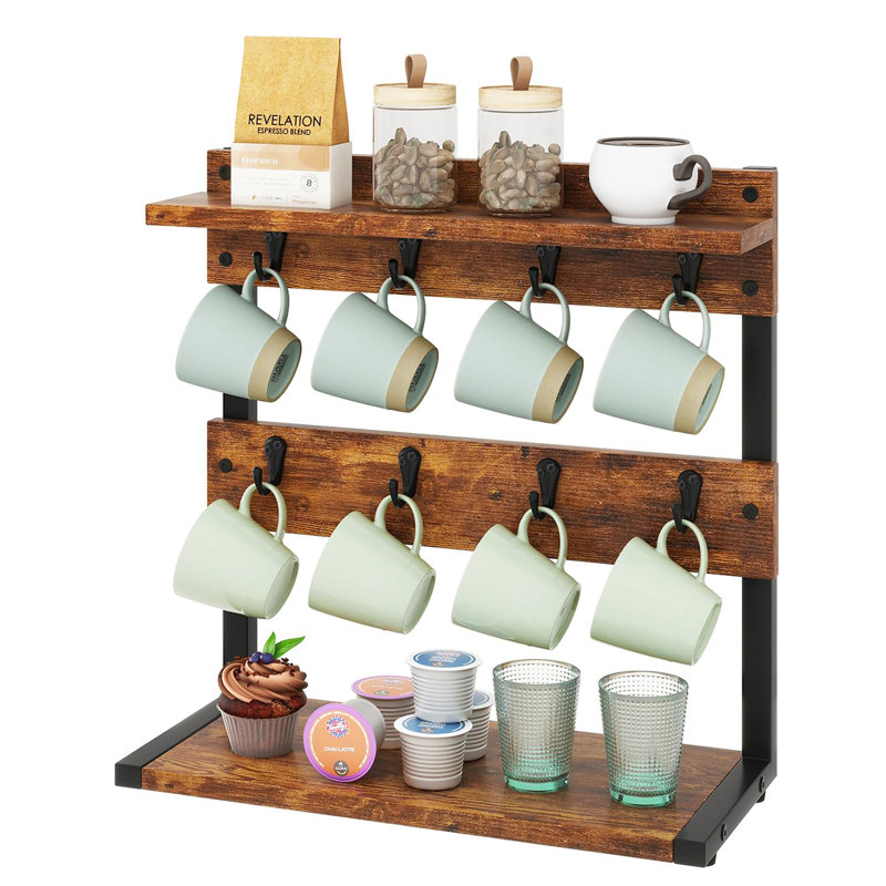 Mug Tree, Rustic Brown