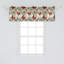 Ensemble de 2 cantonnières et papillons orange kaki Ambesonne-100712244