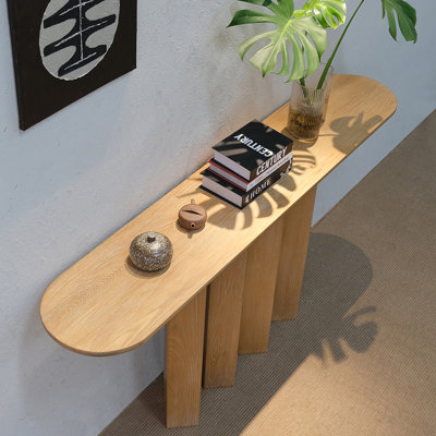 Console moderne simple ovale