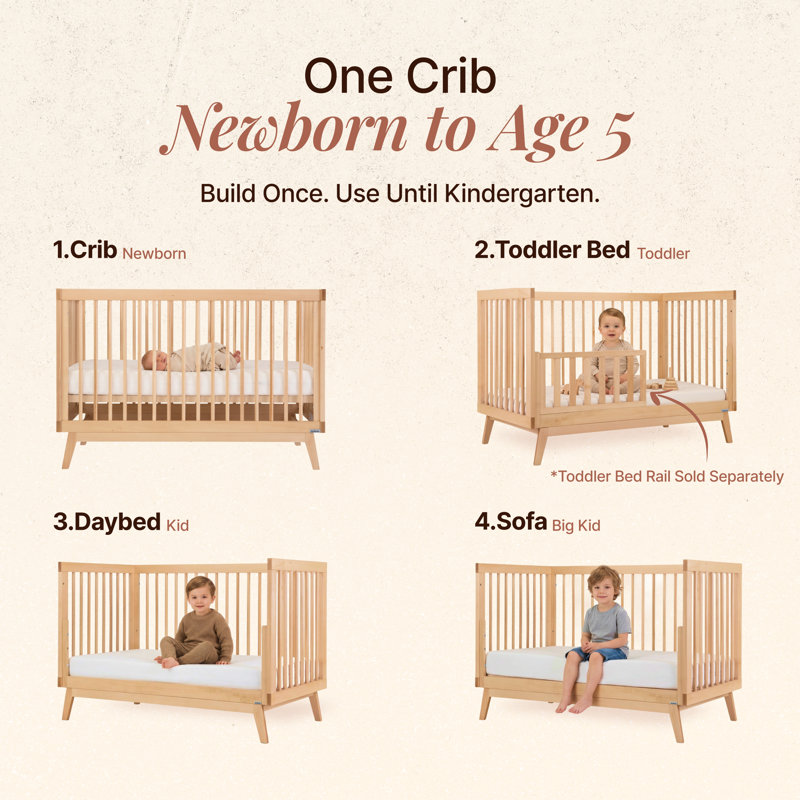 Soho 3-in-1 Convertible Crib, Natural