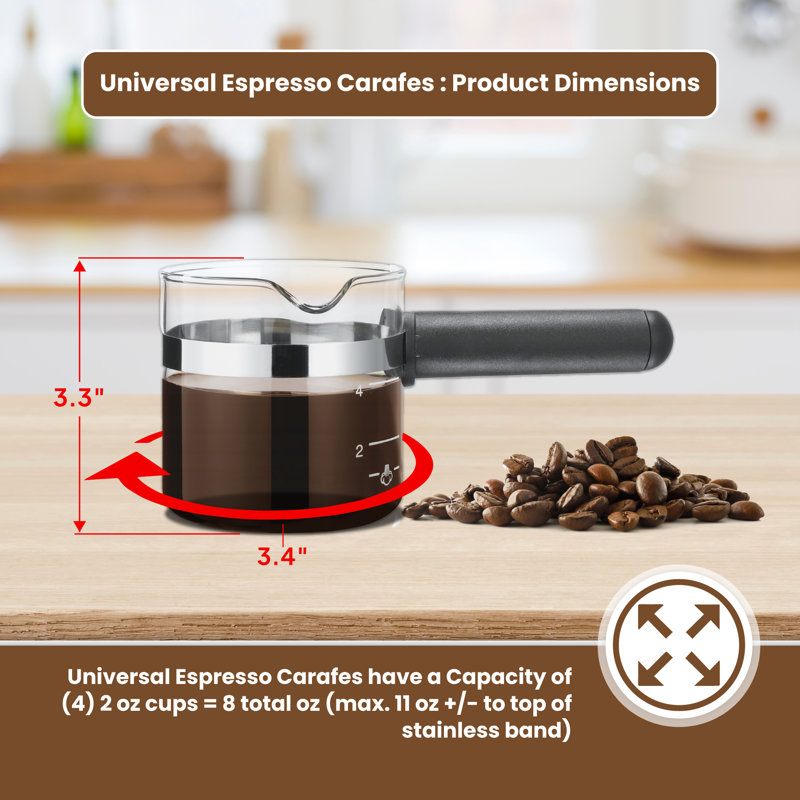 Carafe universelle de remplacement pour espresso