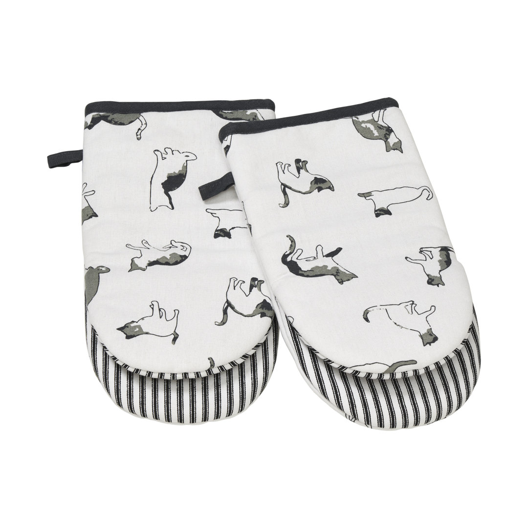 Penguin Home Frog Shaped Oven Gloves - Heat Resistant, 18x32cm, Cotton/Polyester - Image 2