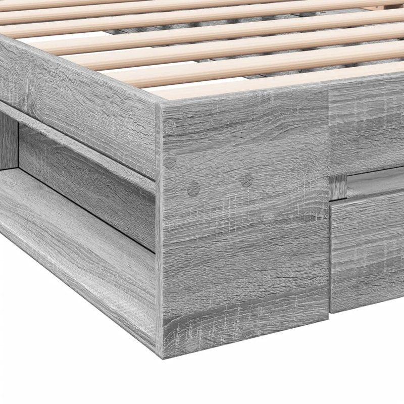 Obyrne Bed, Grey Sonoma, 90 x 190cm