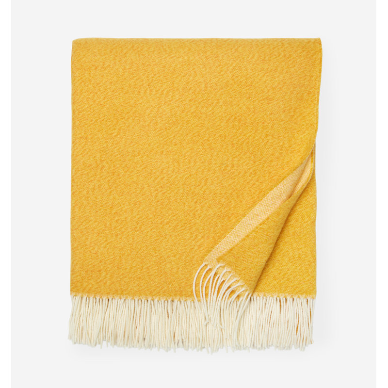 Matese Hand Woven Throw Blanket, Sunshine