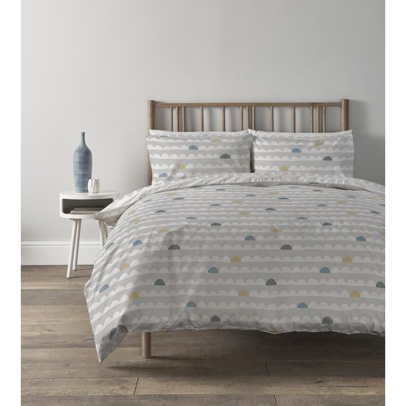 Finlan Polyester Geometric Shapes Duvet Cover Set with Pillowcases Quilt Cover Soft and Breathable Duvet Cover with Pillowcases Poly Cotton Quilt Cover Soft and Breathable Duvet
