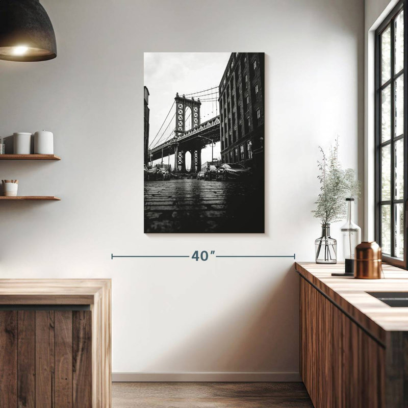 Aime Brooklyn Bridge Street View, 39" H x 26" W
