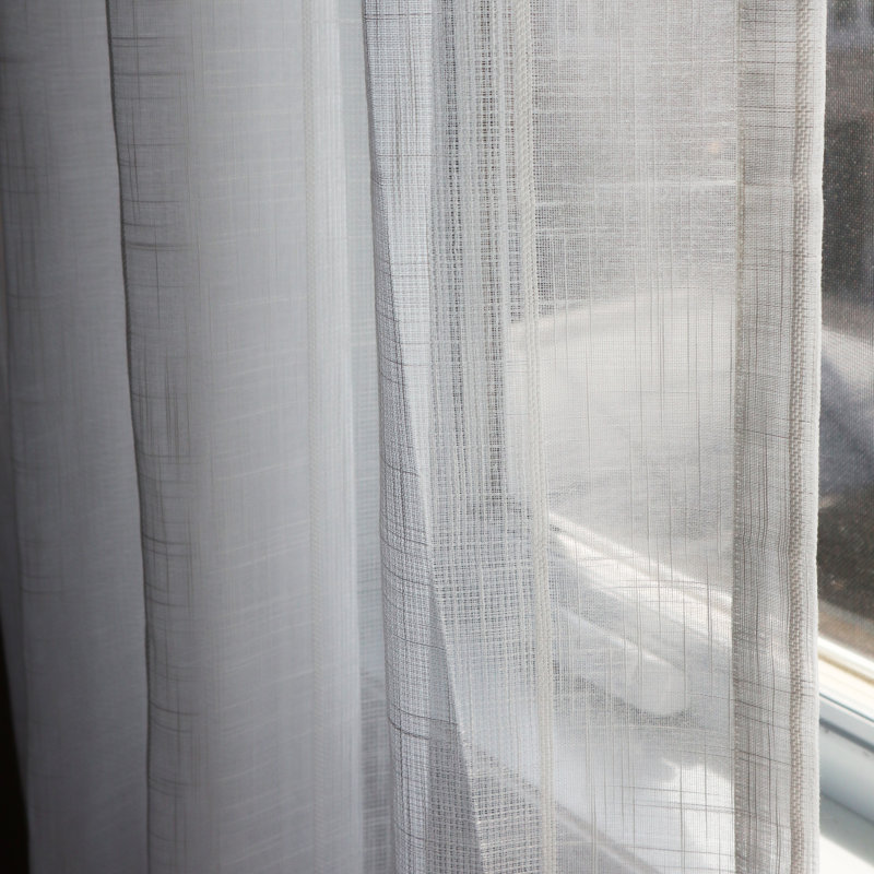Mundford Semi Sheer Curtain Single Panel, 80.00" W x 95.00" L