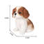 Brown King Charles Decorative Puppy Figurine for Home & Garden Décor, Handpainted Polyresin Dog Statue, Realistic Design | Gift for Dog Lovers | Weather-Resistant Indoor/Outdoor Decor