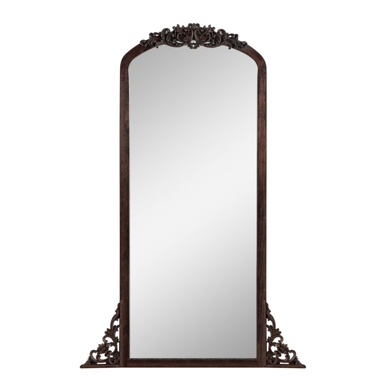 Miroir d'appoint mural Alexiyah, Doré, 64,2 po x 21,3 po