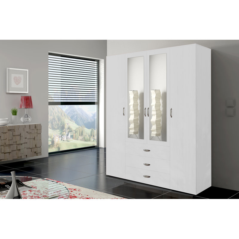Syrius Armoire, White, 83" H x 71" W x 23" D