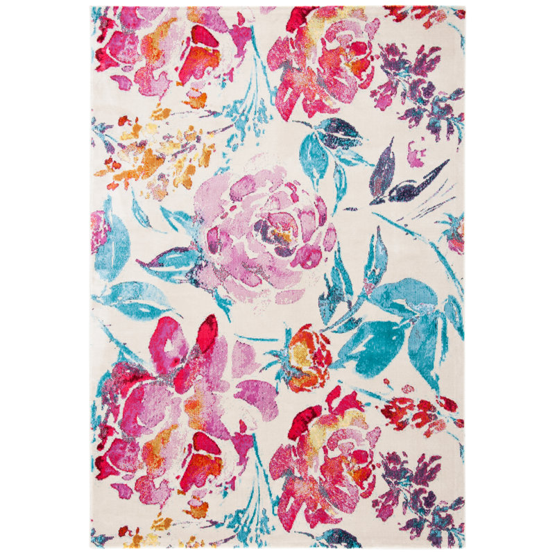 Antero Floral Hand Woven Area Rug, Rectangle 160 x 231 cm