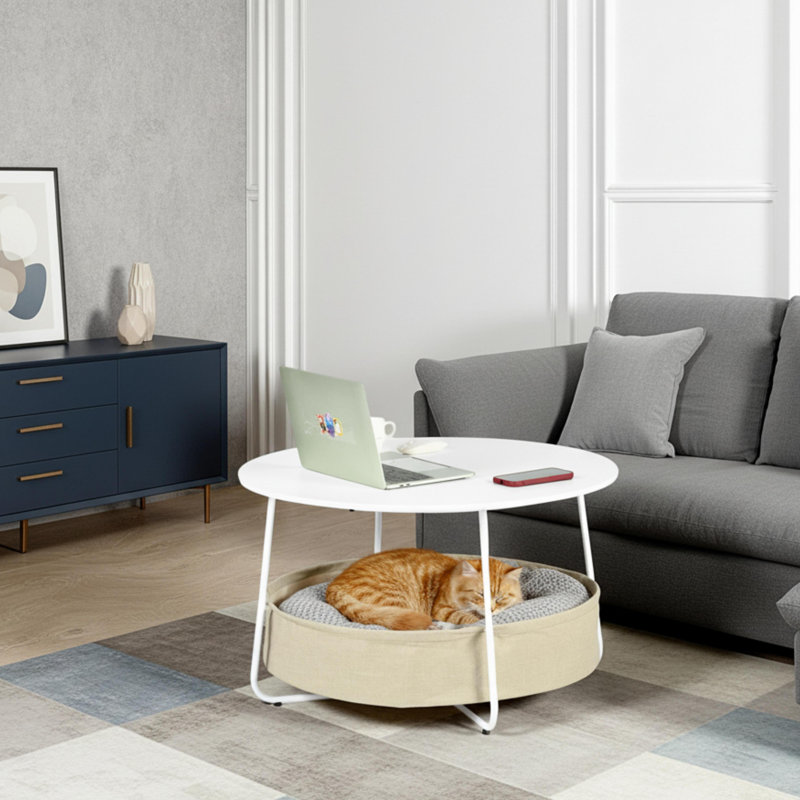 Cross Legs Coffee Table with Storage