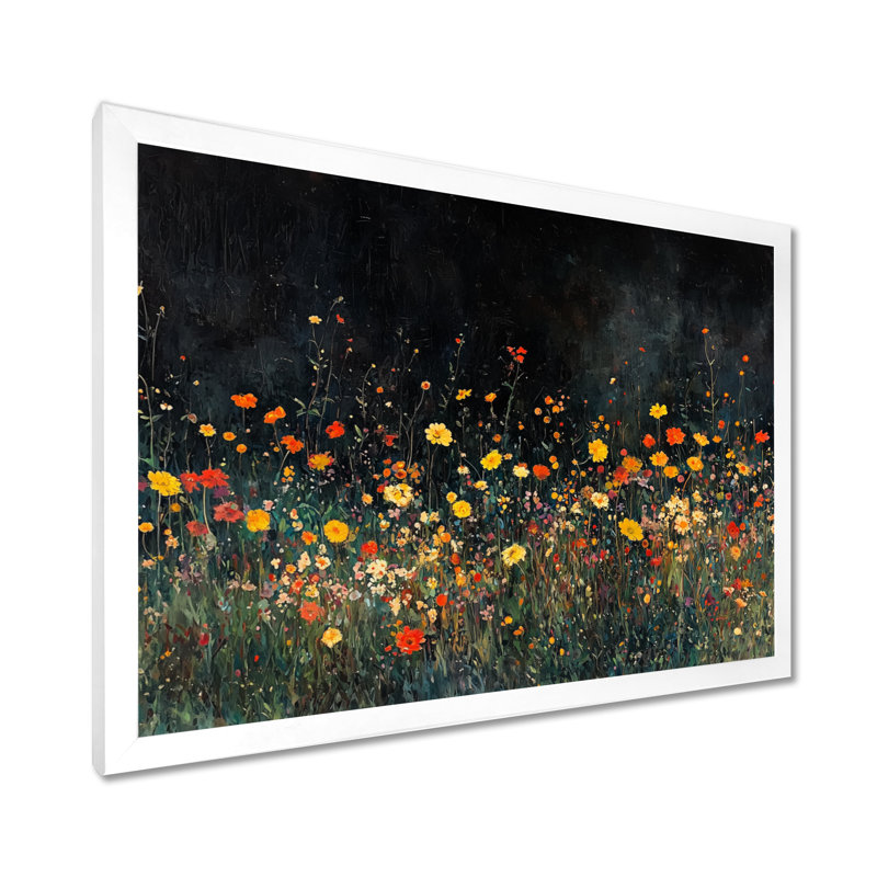 Colangelo - Floral Wall Art, H 30 po x l 40 po, Blanc, Picture Framed