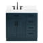Meuble-lavabo simple en bois massif 36 po Tidworth avec plateau en quartz 1,5 po-116991343-83279749-83279750