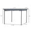 Pergola rétractable en acier de 11,5 pi x 11,5 pi avec auvent de protection contre les rayons UV, parfaite pour les terrasses et les barbecues